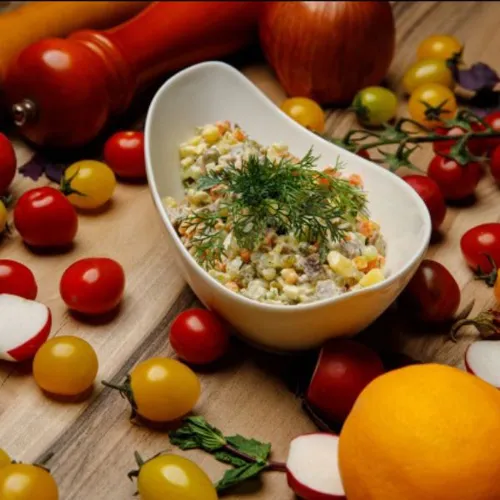 Olivier Salad with Meat