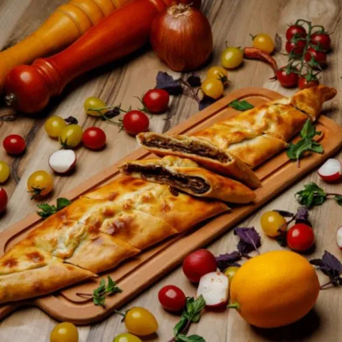 Black Sea Pide with Minced Meat and Cheese
