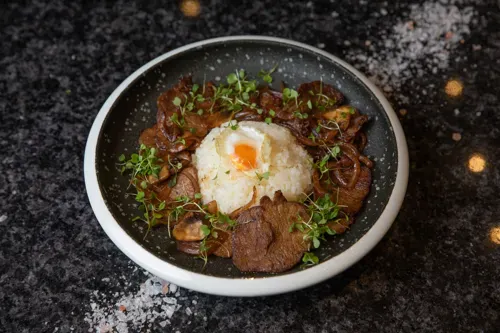 Kobe birafo with rice