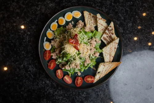 Caesar with tuna