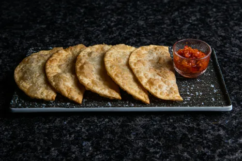Delicious chebureki