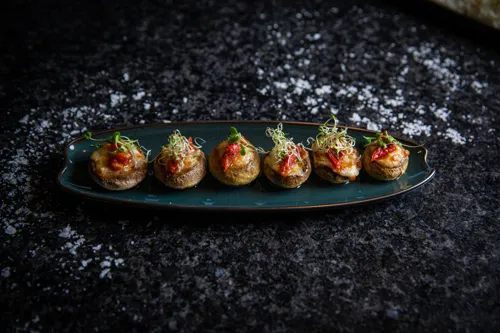 Mushrooms with cheese