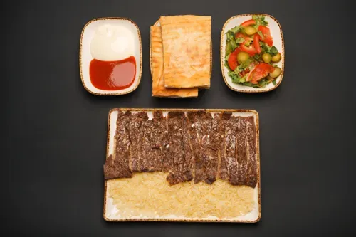 Pilaf with beef doner 120g