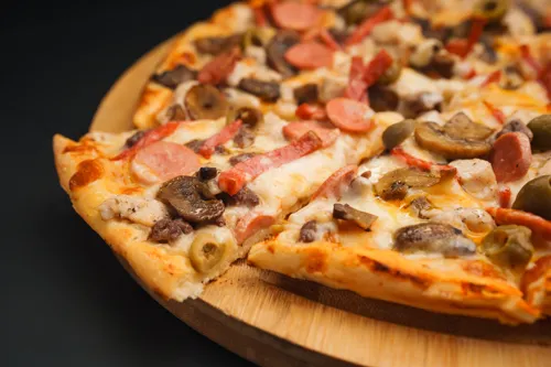 Assorted pizza