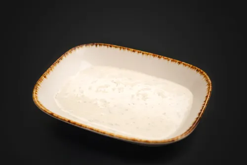 Strained yogurt with herbs