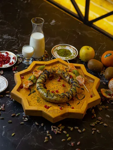 Chocolate simit katmer