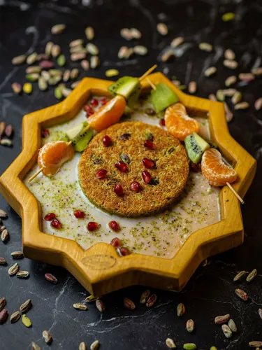 Kadayif with pistachios