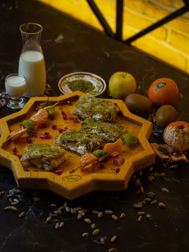 Kare katmer with ice cream