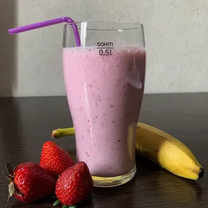 Strawberry-banana smoothie