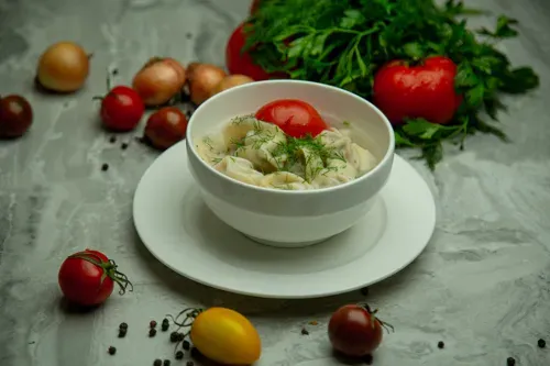 Soup with börek