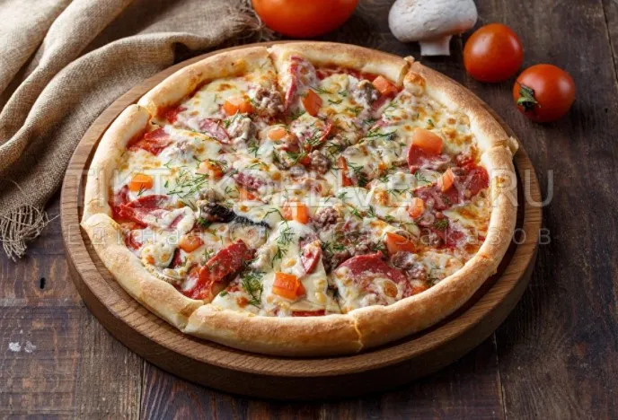 Assorted pizza