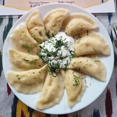 Dumplings with eggs