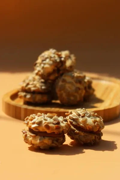 Sunflower seeds with toffee