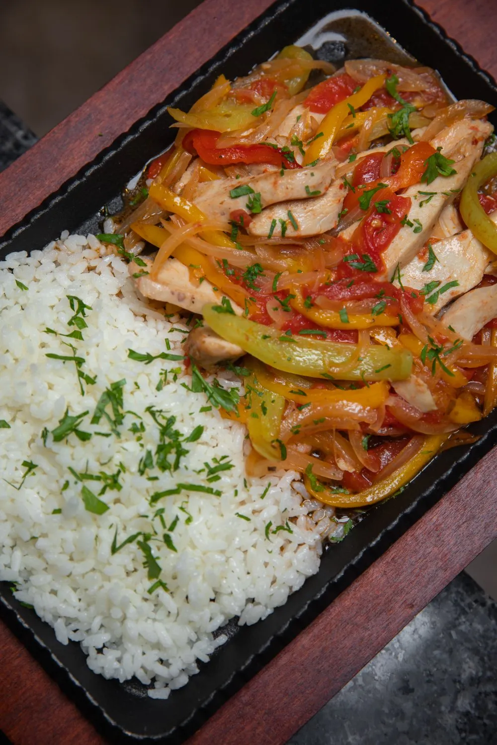 Chicken sauté with rice