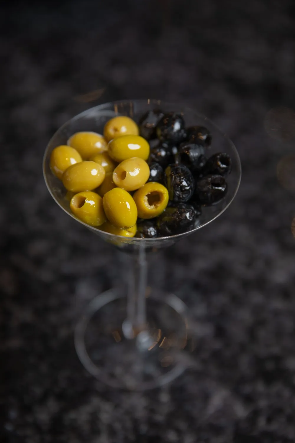 Black olive and Olive